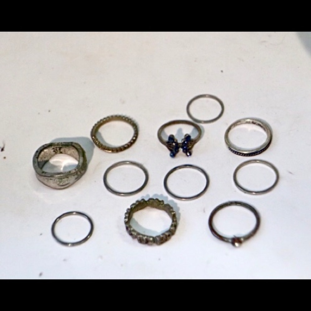 Silver Ring Set